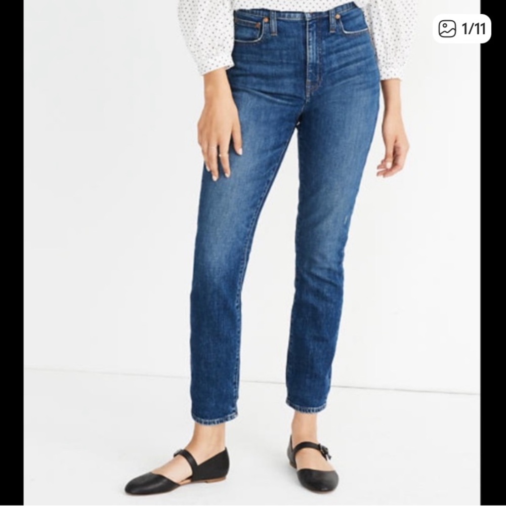 Madewell High Rise Slim Crop BoyJean Womens 28